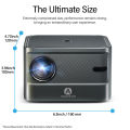 AUN A002 Projector LED Home Theater Projectors 720 Pixel Resolution Support Full HD 4K Video Bluetooth WIFI Smart TV MINI Projector. 