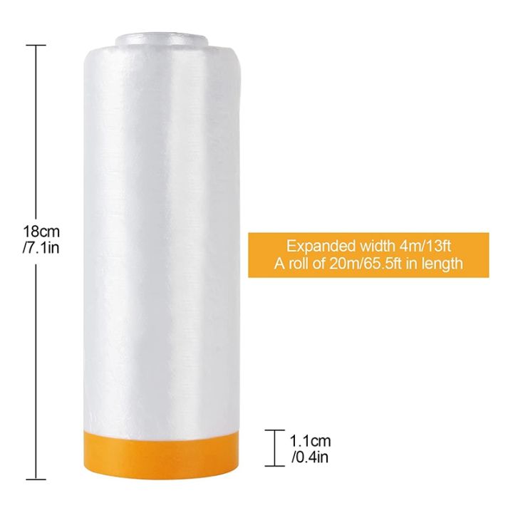 4%20Rolls%20Clear%20Plastic%20Sheeting%204.9X%2065.5%20Ft%20Pre-Taped%20Masking%20Film%20Drop%20Cloths%20for%20Painting%20Automotive%20Painting%20Covering%20-%20Image%207