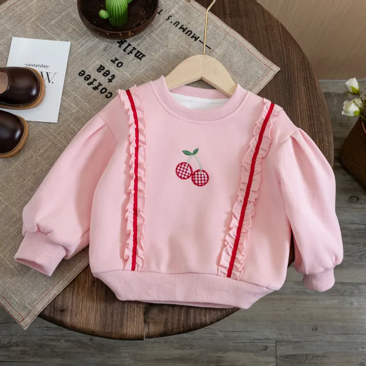 (Clearance)%20Girls%202024%20Autumn%20New%20Outer%20Wear%20Sweatshirt%20Sweet%20Foreign%20Baby%20Girl%20Baby%20Girls%20Baby%20Girls%20Lace%20Spring%20and%20Autumn%20-%20Image%204