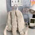 Casual Corduroy Small Backpacks Aesthetic Travel Mini Backpack Purse Double Shoulder Bags Women & Men. 