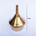 Indian Brass Kerosene Oil Lamp-Golden. 