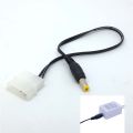 new PC 4PIN Molex 5.5mm x 2.1mm DC Power cable cord adapter 12V/2A for RGB control box LED. 