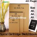 Sketch Pad  A3, A4, A5 Spiral Sketch The professional art line pencil drawing - notebook. 