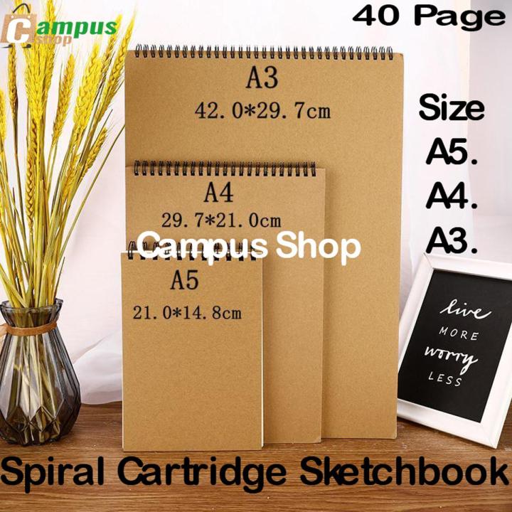 Sketch Pad  A3, A4, A5 Spiral Sketch The professional art line pencil drawing - notebook