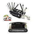 Multifunctional Bike Pocket Repair L Tools Set Bicycle Tool Kit, Repair Kit For Bike 16 in 1 - Black Prince Cycle Store. 