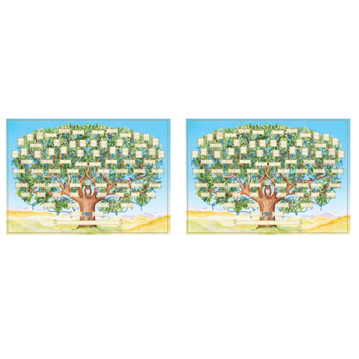 2X Family Tree Chart to Fill in 6 Generation Genealogy Poster Blank Fillable Ancestry Chart,Print Family Tree Picture A
