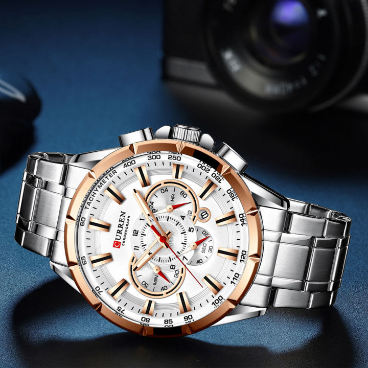 Men%20New%20CURREN%20Casual%20Sport%20Chronograph%20Men's%20Watch%20Stainless%20Steel%20Band%20Wristwatch%20Big%20Dial%20Quartz%20Clock%20With%20Luminous%20Pointers%20-%20Image%208