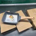 Egg Roll Pan with Handle Nonstick Japanese Tamagoyaki Pan with Wooden Handle Perfect for Omelette Egg Roll Making High-quality Cookware for Southeast Asian Kitchen.