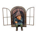 Snicker Boy Design Garden Character Statues Outdoor Funny Statue for Garden Decor Yard Lawn Ornaments. 