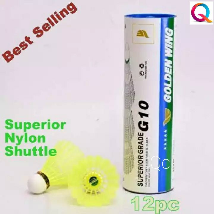 Golden%20Wing%20Superior%20Grade%20Badminton%20Nylon%20Shuttle%20Cock%20Racket%20Feathers%2012pcs%20-%20Image%203