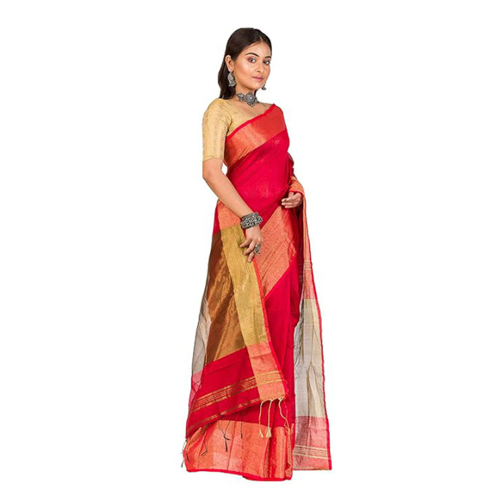 Half%20Silk%20Jamdani%20Saree%20Without%20Blouse%20Piece.%20-%20Image%202