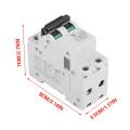 DC Circuit Breaker 2P 250V Low-voltage Miniature for Solar Panels Grid System. 