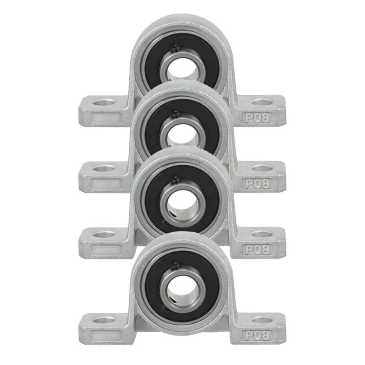 BRADOO-%204Pcs%20KP08%20Pillow%20Block%20Mounted%20Ball%20Bearing%20(Diameter%208mm%20Bore)%20Zinc%20Alloy%20Pillow%20Block%20Bearing%20-%20Image%202
