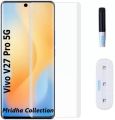 vivo V27 Pro 5G (A+ GRADE) Premium UV Tempered Glass Screen Protector Curved with Liquid Glue and UV Light -Transparent Clear.