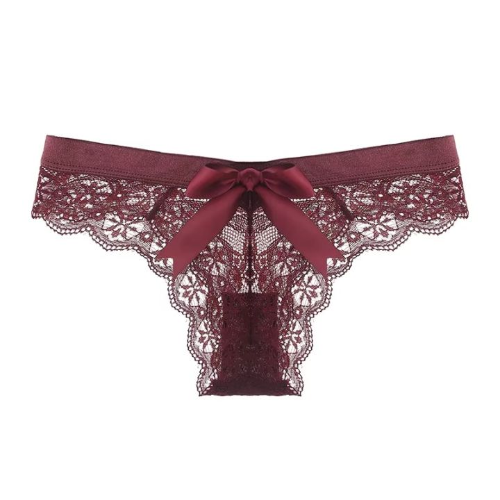 Low%20Rise%20Sexy%20Lace%20Thongs%20Plus%20Size%20Solid%20T%20Back%20Panty%20for%20Women%20S-XL%20Hollow%20Thin%20Thongs%20Panties%20for%20Girls%20Underwear%20Bow%20-%20Image%208