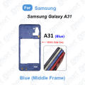 Samsung Galaxy A31 Middle Bezel Housing Frame and Back Panel Without Front LCD Frame Panel. 