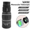 16X52 Monocular Telescope Dual Focus Zoom Binoculars 66M/8000M HD Scope Night Vision With Strap Optical Lens/Rubber Outdoor. 