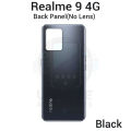 For Realme 9 4G RMX3521 Side Frame + Back Panel Housing + Camera Glass Back shell Replacement Spare Parts.