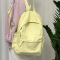 orean ersion of Insta dating soft girl schoolbag, campus bapa, Japanese arajuku ch antique style solid color bapa. 