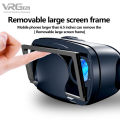 VRG Pro 3D VR Glasses Virtual Reality Full Screen Visual Wide-Angle VR Glasses For 5 To 7 inch Smart Devices.