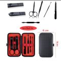 7Pcs Stainless Steel Nail Clippers Set,Black colour,Manicure Set Pedicure Nail Clippers 7 Pieces Stainless Steel Professional,002. 