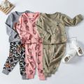 Boys Pajamas Sets Kids Clothes Girls Children's Sleepwear Tops+Pants Long Sleeve Cotton Kids Clothing Sets Homewear Nightwear. 