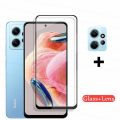 【FUPANG】For Xiaomi Redmi Note 12 4G/Note 12 5g/Note 12 Pro 5g/Note 12 Pro - 2in1 combo (front premium tempered screen protector back camera lens film).