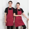 Comfortable Thin Kitchen Aprons for Woman Men Chef Work Apron for Grill Restaurant Bar Shop Cafes Beauty Nails Studios Uniform.
