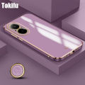 Tokifu For Realme C67 4G Deluxe Fashion 6D Electroplate Border Shiny Phone Back Cover Soft Silicone Case.