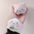 Haiyue Jewelry Cute Toast Rice Ball Face Wash Wristband~Washing, Water-Absorbent and Moisture-Resistant Plush Large Intestine Hair Tie for Exercise.