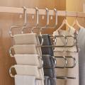 S-Shaped Stainless Steel Pants Hanger – Space-Saving Closet Organizer. 