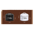 Coffee Filter Holder, Basket Coffee Filter Storage with Lid, Round Coffee Filter Container for Counter,Black. 