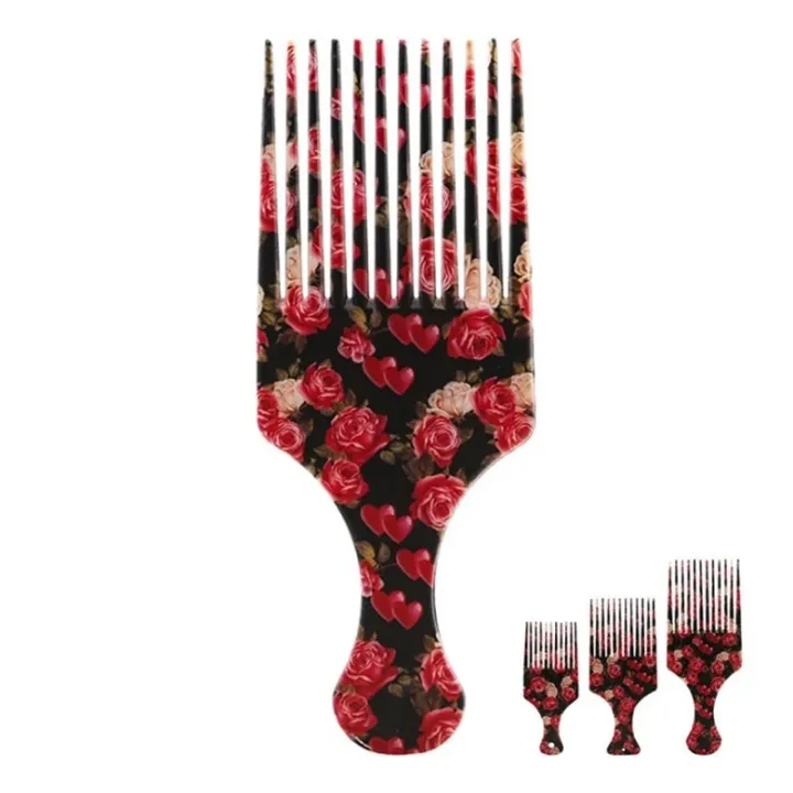 【3C VictoryEagle】New Beauty Afro Curly Hair Brush Salon Styling Long Tooth Styling Pick Drop