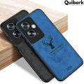 Quiberk for OPPO A79 5G / OnePlus Nord N30 SE Case Fabric Deer Cloth Vintage Shockproof Protective Phone Back Cover. 