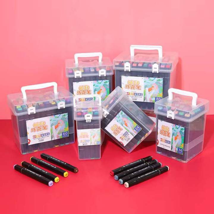 Painting touch Marker pen Color Double-Headed Mark Suit Student Crayon Mark Oily Children Paintbrush