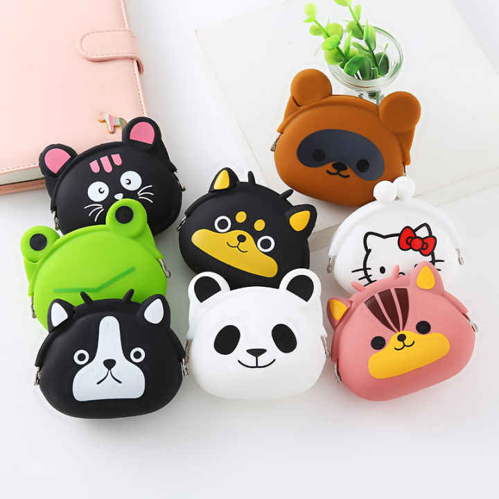 Coin Bag Cute Animal Money Pouch Silicone Coin Bag Mini Change Storage Pouch