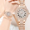 Casual Elegant All-Star Women's Quartz Watch Shiny Fine Zircon Mechanical Lady Wristwatches Fashion Folding Watches Buckle Watch.