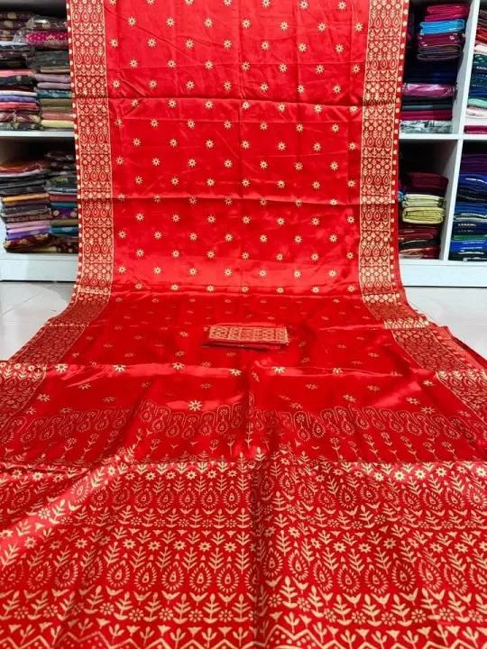 Half%20silk%20afsan%20print%20saree%20for%20women%20Tangail%20Saree%20-%20Image%207