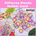 50 Pieces Elastic Rubber Hair Band For Girls.