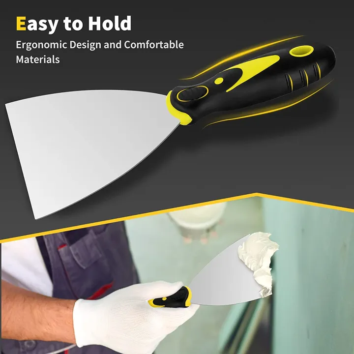 4Pcs%20Putty%20Knife%20Set%20Scraper%20for%20Repairing%20Drywall%20Removing%20Wallpaper%20-%20Image%203