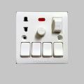 Electric Multi Switch And Socket With Ragulator And Indicator(8 In 1) - Remote Control Switch.