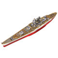 Piececool Puzzle 3D Metal Battleship Model Kits HMS Hood Richelieu Ship Model Jigsaw Toys for Teens Brain Teaser MuXiaRe. 