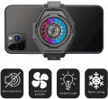 Group Vertical Cell Phone Cooler Radiator With RGB Ambient Light 59°F-64°F High Speed Semiconductor Heatsink Cooling For 5-7.5 Inches Phone. 