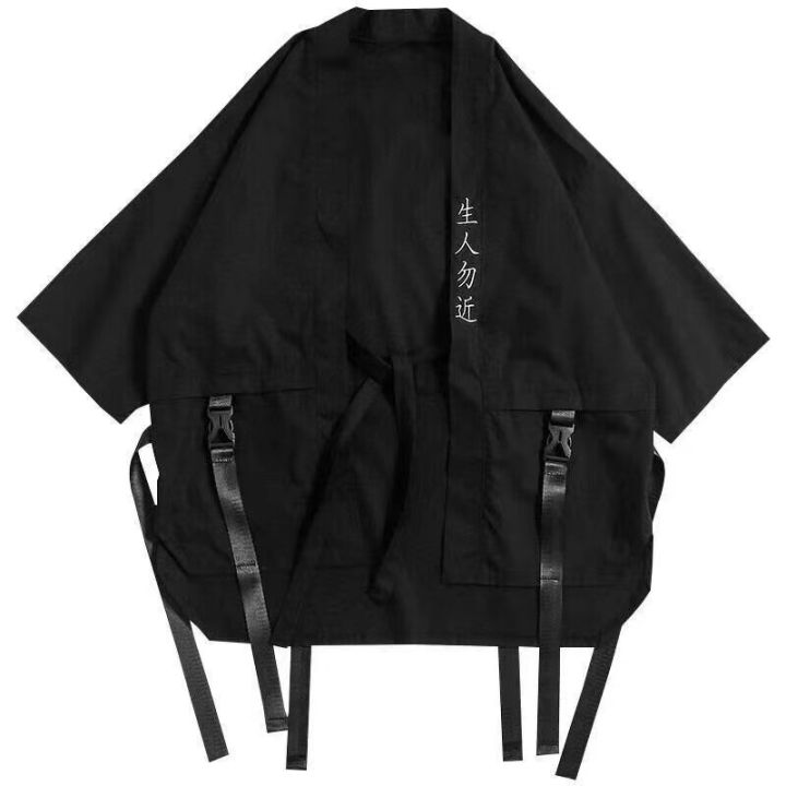 Summer%20Men's%20Haori%20Cardigan%20Kimono%20Shirt%20Samurai%20Japanese%20Clothing%20Robes%20Loose%20Yukata%20Shirts%20Streetwear%20Asia%20Japanese%20Clothes%20-%20Image%208