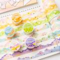 25mm*3m Cute Stars Clouds Decorative Adhesive Tape Masking Washi Tape Diy Scrapbooking Sticker Label korean Stationery Planners.