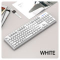 Mechanical Wired Gaming Keyboard Ergonomics Splash Water 104keys ABS Wear-resistant Keycaps Keyboards with Technology Light Key. 