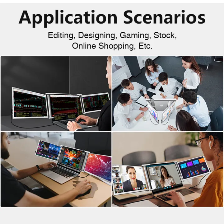 14%20inches%20Laptop%20Expansion%20Screen%20FHD%20Portable%20Tri-screen%20Monitor%20for%202%20Displays%20for%20Windows,%20MacOS%20for%2013.3-16.5%20inch%20Laptop%20-%20Image%206