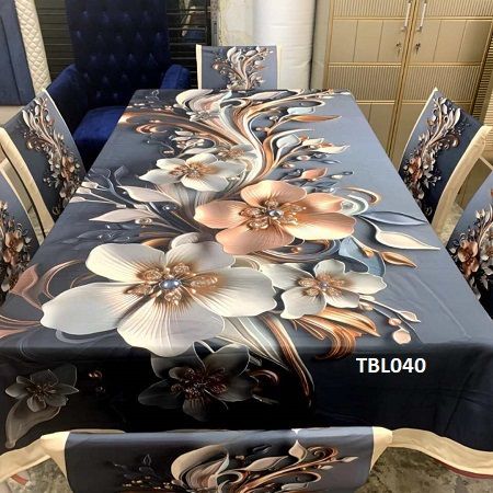 fashionable digital 3d print korian velvet mettrial table cloth for all