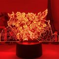 Manga 3d Light Kimetsu No Yaiba for Bedroom Decor Night Light Birthday Gift Table Lamp Anime Demon Slayer Mitsuri Kanroji Figure. 