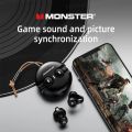 Original Monster XKT21 Wireless Bluetooth 5.3 Earphones Sports Earclip Stereo Call Headphones with Mic Long standby 22H Earbuds. 